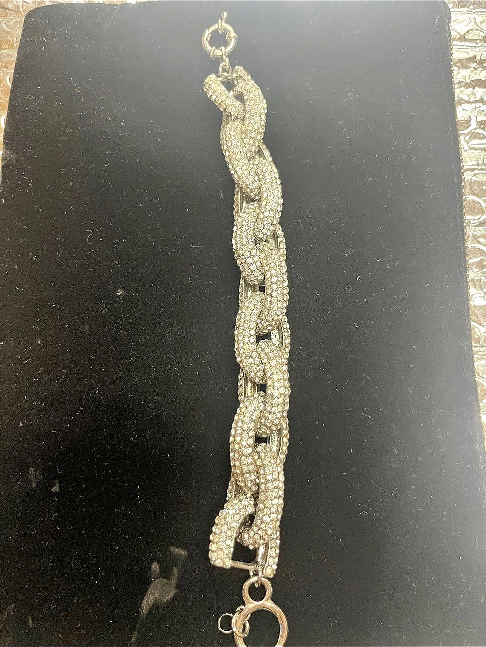 Silver-Tone Chain Link Bracelet